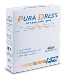 Pura Dress Garza Idrofila 10x10cm 100 Pezzi