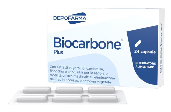 Biocarbone Plus Integratore Per La FunzionalitĆ Intestinale 24Capsule