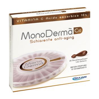 MonoDermĆ Vitamine C10 Trattamento Gel LuminositĆ Anti-Macchie 30 cps vegetali