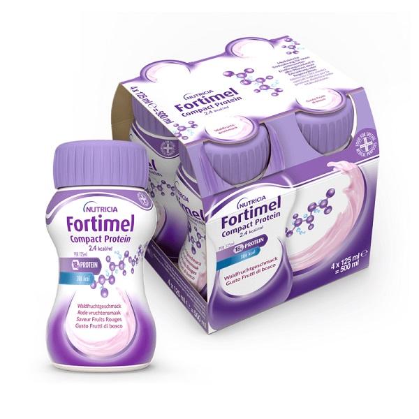 Fortimel Compact Protein Integratore Nutrizionale Gusto Frutti Di Bosco 4x125 ml
