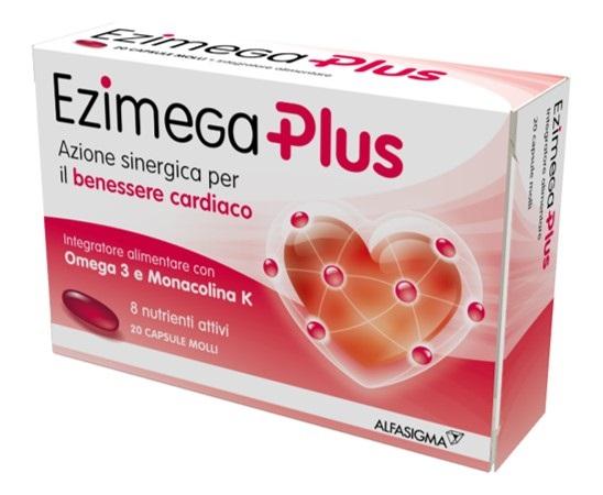 Ezimega Plus Integratore Alimentare per il Controllo del Colesterolo 20 Capsule