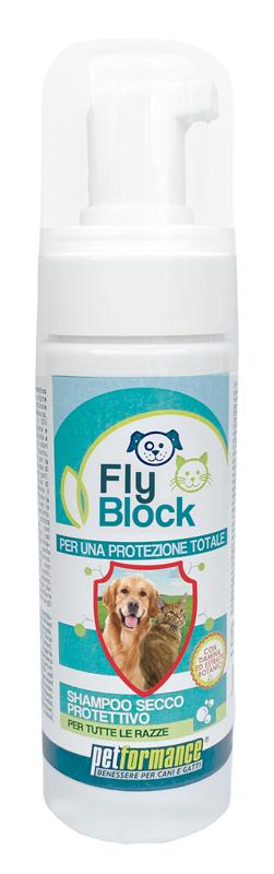 Petformance Flyblock Shampoo Secco Protettivo Per Cani E Gatti 150ml