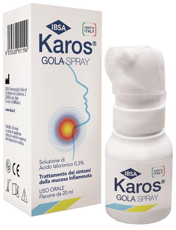 IBSA Karos Spray Orale 0,3% con Sodio Ialuronato 20 ml