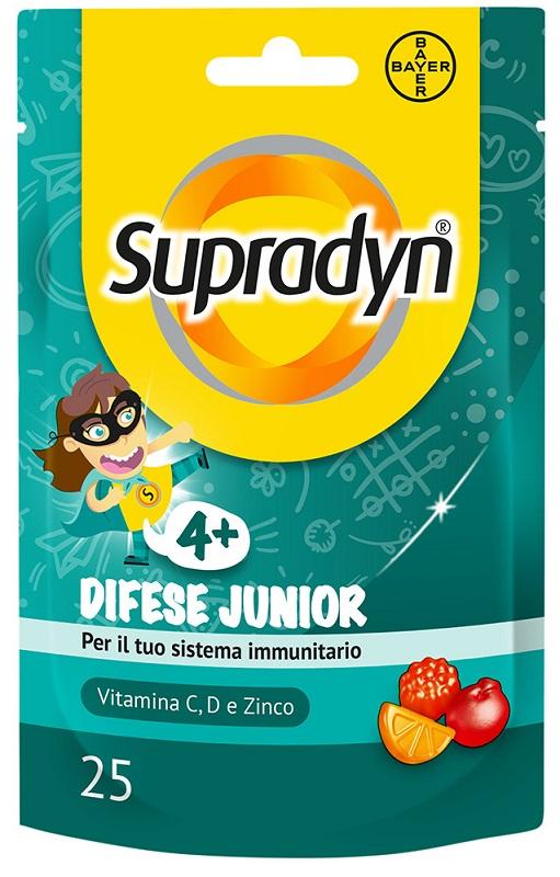 Supradyn Difese Junior Integratore Difese Immunitarie Vitamina C D e Zinco 25 Caramelle