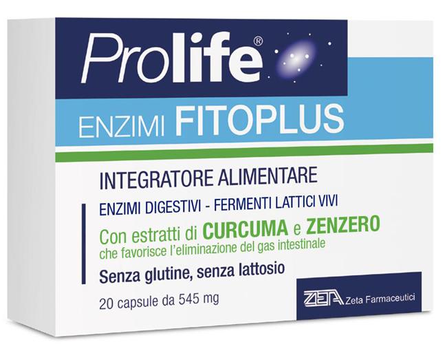 Prolife Enzimi Fitoplus Integratore di Fermenti Lattici Vivi 20 Capsule
