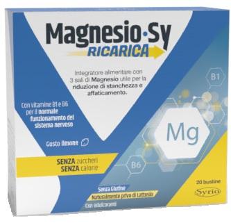 Magnesio SY Ricarica Integratore Per Il Benessere Fisico 20 Bustine