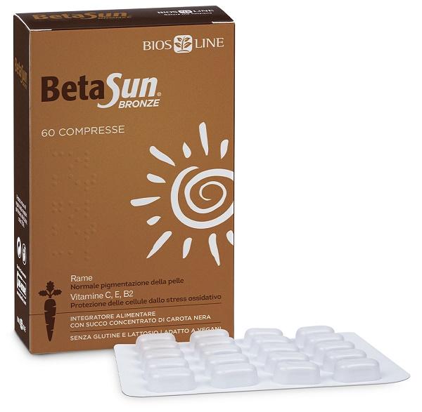 Bios Line Beta Sun Bronze Integratore Per Preparare La Pelle Al Sole 60Compresse