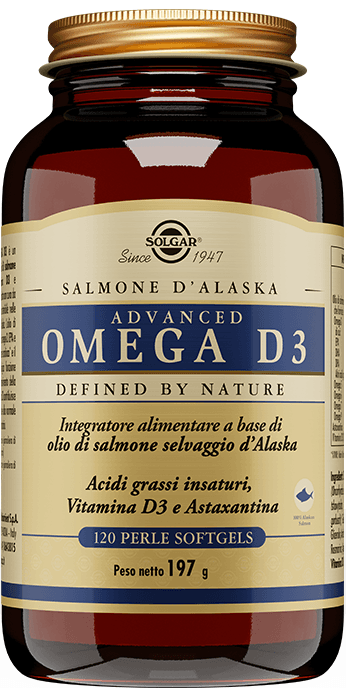 Solgar Advanced Omega D3 Integratore Colesterolo 120 Perle Softgel