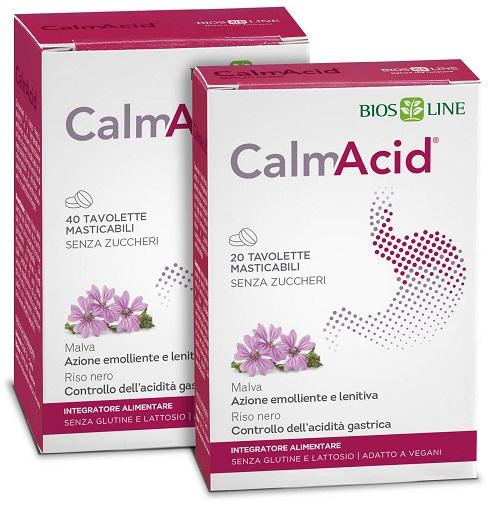 Calmacid Compresse Masticabili Antiacido al Gusto di Menta, 20 pz