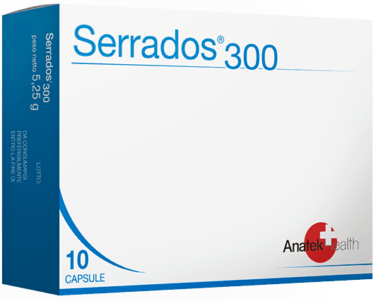 Serrados 300 Integratore per Infenzioni 10 Capsule