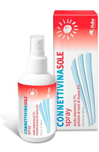 Fidia Connettivina Sole Spray per Scottature, Eritemi e Arrossamenti 100 ml