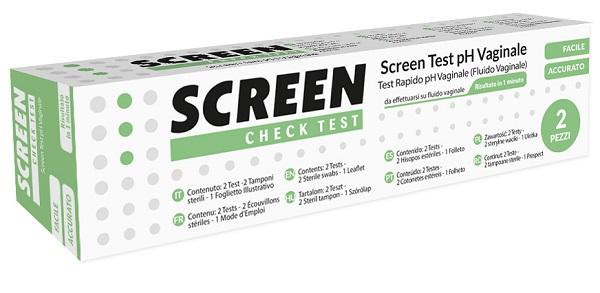 Screen Test pH Vaginale Autodiagnosi Vaginosi Batterica 2 Pezzi