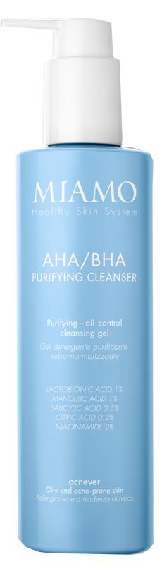 Miamo AHA/BHA Purifying Cleanser Gel Detergente Sebo Normalizzante 250 ml