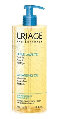 Uriage Huile Lavante Olio Detergente Viso e Corpo per Pelle Sensibile 500 ml