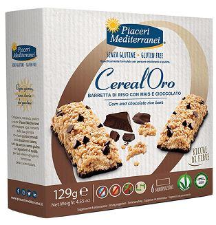 Piaceri Mediterranei Barrette Di Riso Mais E Cioccolato Senza Glutine 129 g