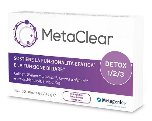Metagenics Belgium Bvba Metaclear 30 Compresse