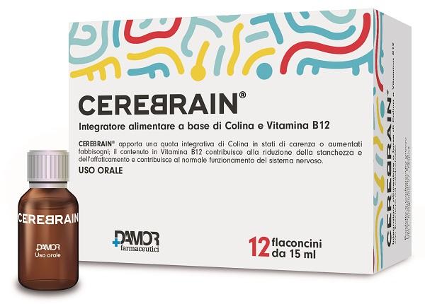 Damor Cerebrain Integratore Alimentare 12 Flaconcini Da 10 ml