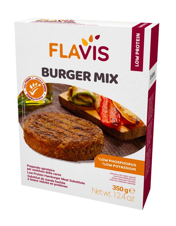 Mevalia Flavis Burger Mix Preparato Aproteico Sostituto Carne 350 g
