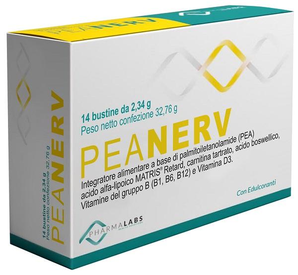 Peanerv Integratore per il Supporto del Sistema Nervoso 14 Bustine
