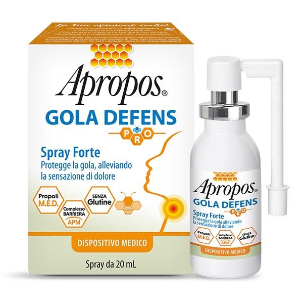 AproposDefens Gola Propoli Spray Senza Alcol Per Il Benessere Della Gola 20 ml