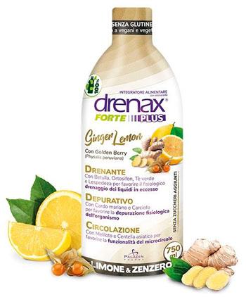 Drenax Forte Ginger&Lemon Integratore Drenante e Depurativo 750 ml