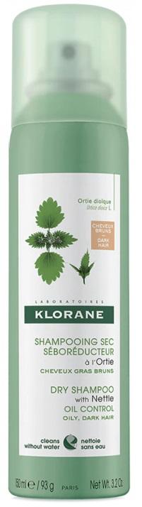 Klorane Shampoo Secco Ortica colorato Seboregolatore per Cute Grassa 150 ml