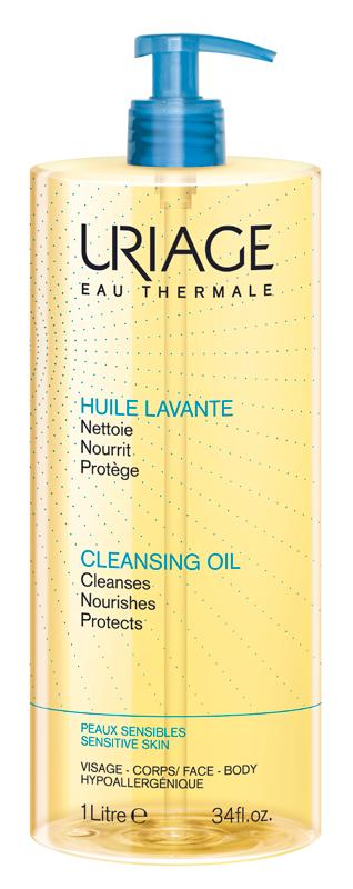 Uriage Huile Lavante Olio Detergente Viso e Corpo per Pelle Sensibile 1 Litro