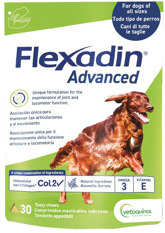 Flexadin Advanced Integratore Articolare Cani 30 Tavolette Masticabili
