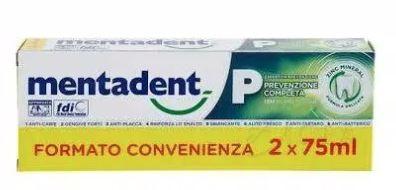 Mentadent Prevenzione Completa Dentifricio 2x75ml