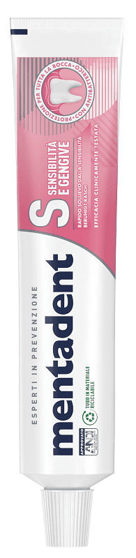 Sensitive By Mentadent Dentifricio Protezione Sensibilità 75 ml