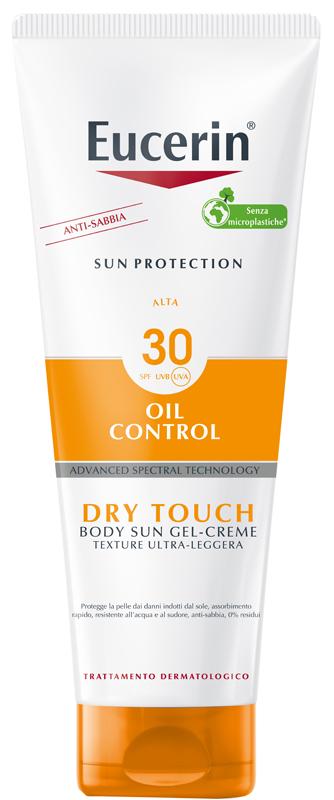 Eucerin Sun Dry Touch Gel Creme Protezione Alta per il Corpo Spf30 200 ml