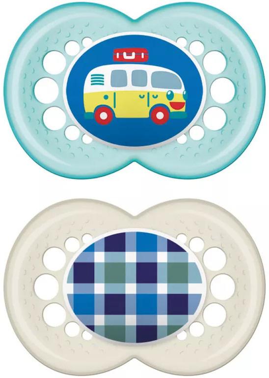 Mam Original Succhietto Silicone Maschio 2 Pezzi 16Mesi+