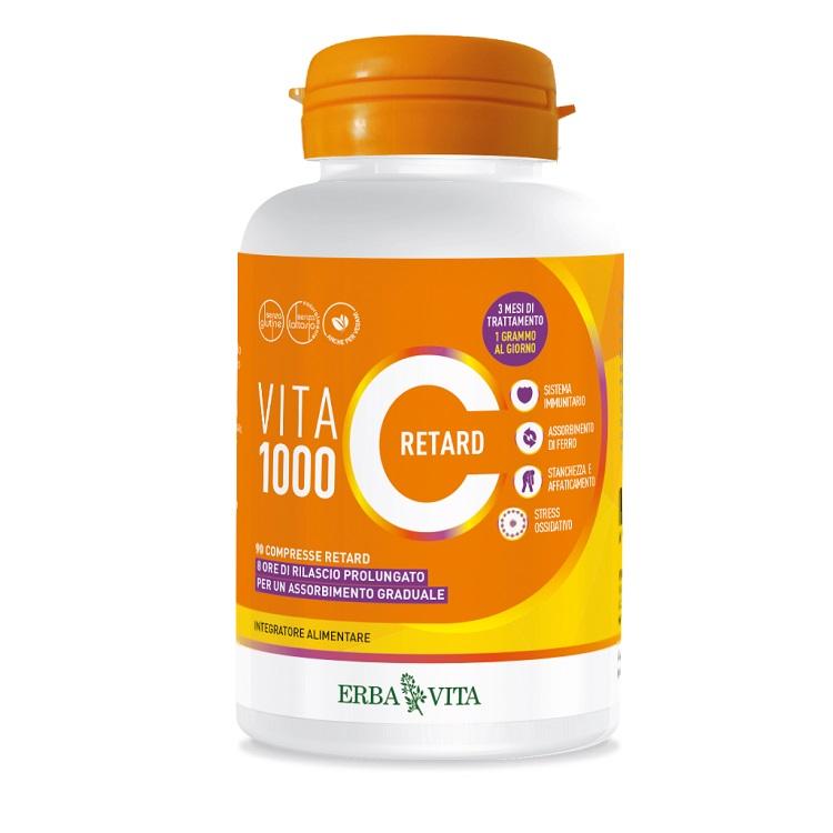 Erba Vita Vita C 1000 Retard Integratore Alimentare 90 Compresse