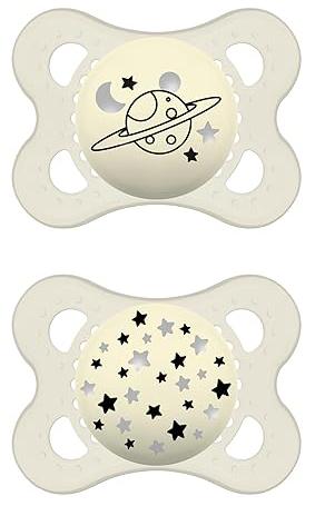 Mam Original Night Succhietto per Neonati 2-6 Mesi 2 Pezzi