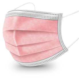 360° Mask Mascherina Chirurgica Rosa 10 Pezzi