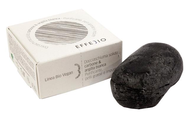 Effebio Docciaschiuma Solido al Carbone Vegetale Purificante 75 g