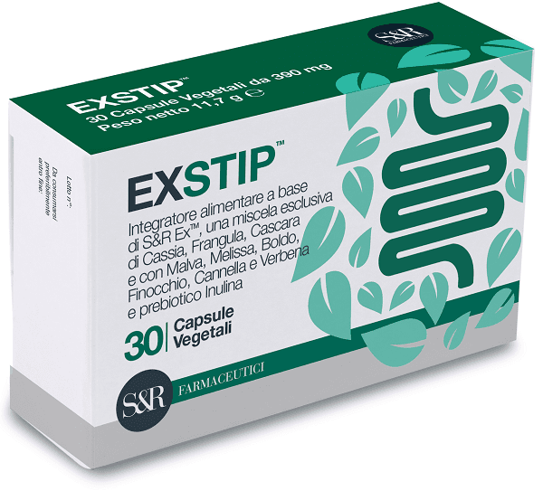 Exstip Integratore Vegetale per Regolarità Intestinale, 30 Capsule