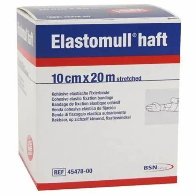 Elastomull Haft Benda Elastica Autoadesiva Compressione Forte 10cmx20m