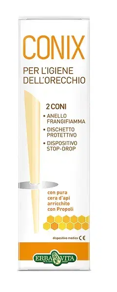 Erba Vita Conix Coni di Cera Per Pulizia Orecchie 2 Pezzi