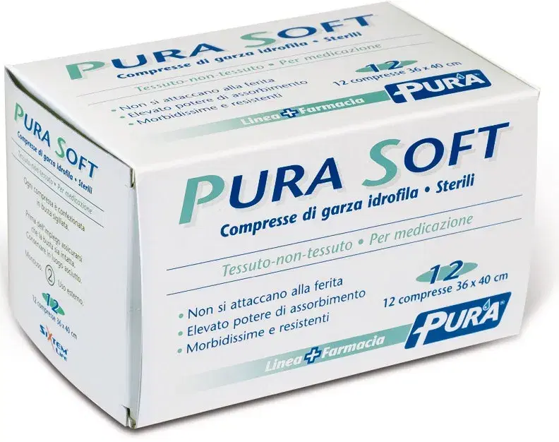 Sixtem Life Garza In Tessuto Non Tessuto Pura Soft 36x40cm 12 Pezzi