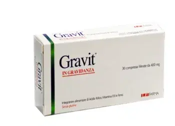 Gravit Integratore a base di Acido Folico e Ferro 30 Compresse