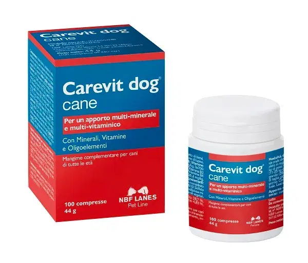 Nbf Lanes Carevit Dog Integratore Vitaminico Cani 100 Compresse