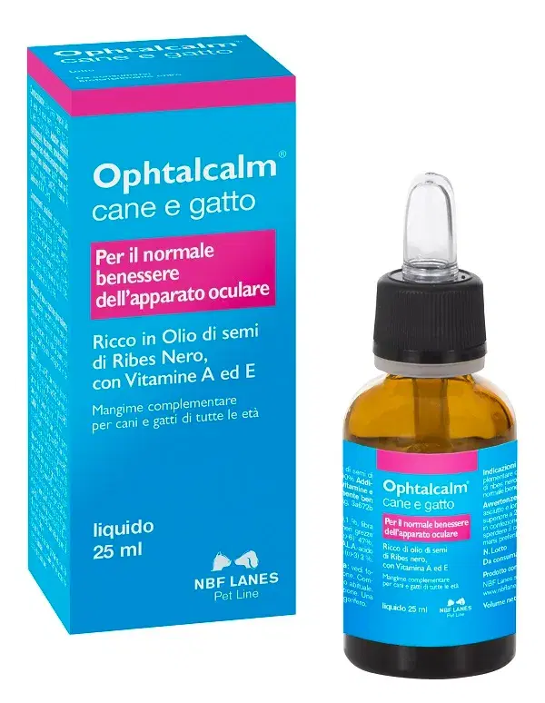 Nbf Lanes Ophtal Calm Gocce Orali Lenitive Occhi Infiammati Cani E Gatti 25 ml