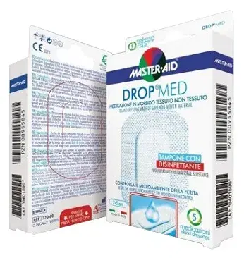 Pietrasanta Pharma Medicazione Adesiva Master-aid Drop Med 12,5x12,5 5 Pezzi