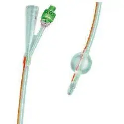Catetere Foley Silicone Trasparente 2 Vie Palloncino 5.10ml Diametro CH18 6.mm L