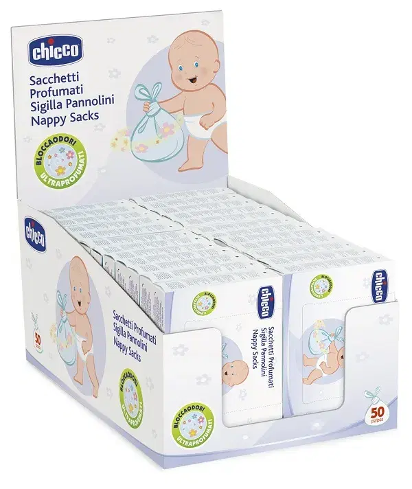 Chicco Sacchetti Profumati Sigilla Pannolini 50 Buste