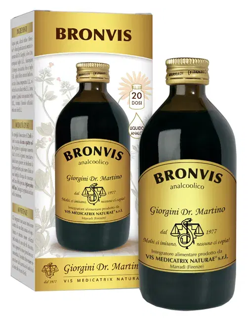 Dr. Giorgini Bronvis Liquido Analcolico Integratore Benessere Naso e Gola 200 ml