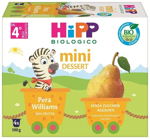 Hipp Biologico Merenda Pera 4x100 g