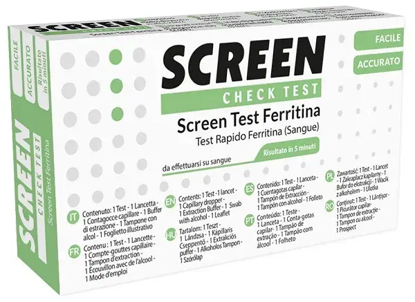 Screen Test per Anemia e Ferritina Rapido e Facile da Usare