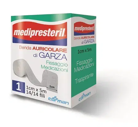 Benda Auricolare Garza Medipresteril 12/8 1x500